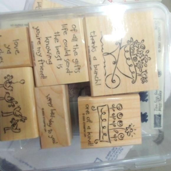 4 rubber stamp sets assorted - 25 individual stamps assorted styles - Picture 6 of 13